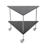 Fritz Hansen - AJ Trolley Side table, black ash / chrome