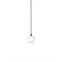 Muuto - Rime Pendant lamp Ø 12 cm, opal / black