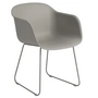 Muuto - Fiber Armchair Sled Base, grey