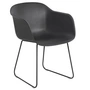 Muuto - Fiber Armchair Sled Base, black