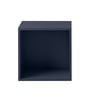Muuto - Stacked System shelf module with back wall, medium / midnight blue