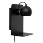 Frandsen - Ball Wall lamp USB with shelf, black matt