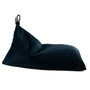 Nobodinoz - Essaouira velvet beanbag, 115 x 77 cm, night blue