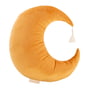 Nobodinoz - Pierrot moon velvet cushion, 36 x 32 cm, farniente yellow