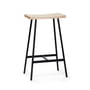 Andersen furniture - Hc2 bar stool h 65 cm, white pigmented oak / black steel