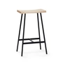 Andersen furniture - Hc2 bar stool h 65 cm, white pigmented oak / black steel