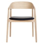 Andersen Furniture - AC2 Chair, oak white pigmented / leather black