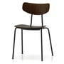 Vitra - Moca Chair, dark oak / black, plastic glides