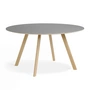 HAY - Copenhague CPH25 2. 0 Table Ø 140 cm, lacquered oak / gray linoleum