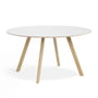 Hay - Copenhague CPH25 Table Ø 140 cm, oak lacquered / linoleum off-white