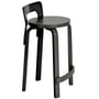 Artek - K65 kitchen chair, birch black lacquered