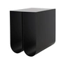 Kristina dam studio - Curved side table, black