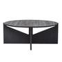 Kristina dam studio - coffee table xl, ø 78 h 36 cm, black