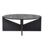 Kristina dam studio - coffee table xl, ø 78 h 36 cm, black