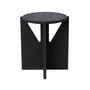 Kristina dam studio - stool, ø 36 cm h 42 cm, black