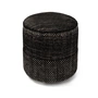 nanimarquina - Tres Persian Pouf, Ø 40 x H 43 cm, black