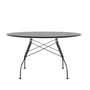 Kartell - Glossy outdoor table ø 128 x h 72 cm, black