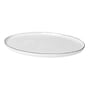 Broste copenhagen - Salt platter, oval, 38.5 x 26.5 cm, white / black