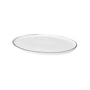 Broste copenhagen - Salt platter, oval, 30 x 20 cm, white / black