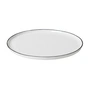 Broste Copenhagen - Salt Dinner plate Ø 28 cm, white / black
