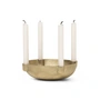 Ferm Living - Bowl candle holder, ø 14.6 x h 3.7 cm, brass