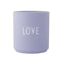 Design Letters - AJ Favourite porcelain mug, Love / lilac