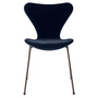 Fritz Hansen - Series 7 chair, fully upholstered, brown bronze / Velvet Belfast midnight blue