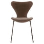 Fritz Hansen - Series 7 chair, fully upholstered, brown bronze / Velvet Belfast gray-brown
