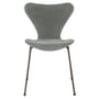 Fritz Hansen - Series 7 chair, fully upholstered, brown bronze / Velvet Belfast seal gray