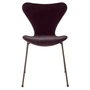 Fritz Hansen - Series 7 chair, fully upholstered, brown bronze / Velvet Belfast dark plum
