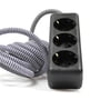 NUD Collection - Extension Cord 3-gang socket outlet, Zebra Skin (TT-90)