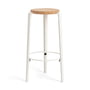 TipToe - BIG LOU bar stool, oak / cloud white