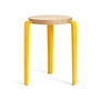 TipToe - LOU Stool, natural oak / sunflower yellow