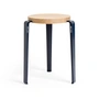 TipToe - LOU Stool, natural oak / mineral blue