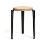 TipToe - LOU Stool, natural oak / graphite black