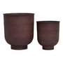House Doctor - Vig Plant pots, burnt henna (set of 2)
