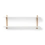 Gejst - Nivo Wall shelf F, light oak / white