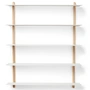 Gejst - Nivo Wall shelf E Large, light oak / white