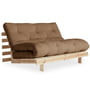 Karup Design - Roots Sofa bed, 140 x 200 cm, pine nature / mocca (755)