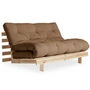 Karup Design - Roots Sofa bed, 140 x 200 cm, natural pine / mocha (755)