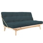 Karup Design - Folk Sofa bed 130 cm, clear lacquered pine / Cord pale blue (513)