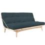 Karup Design - Folk Sofa bed, clear lacquered pine / Cord pale blue (513)