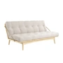 Karup Design - Folk Sofa bed, clear lacquered pine / cord ivory (510)