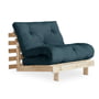Karup Design - Roots Sleeping chair 90 cm, pine natural / petrol blue (757)