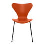 Fritz Hansen - Series 7 chair, black / ash paradise orange colored