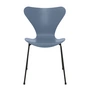 Fritz Hansen - Series 7 chair, black / ash dusk blue colored