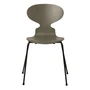 Fritz Hansen - The ant chair, ash olive green colored / frame black