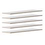 Tojo - flachmann shoe cabinet Shelves, white (set of 5)