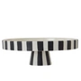 OYOY - Toppu Tray, Ø 27 x H 9 cm, black / white
