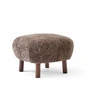 & tradition - Pouf ATD1, Sheep Sahara / Walnut